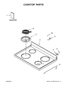 Cooktop Parts parts for Whirlpool Range YWFC310S0EW2 from AppliancePartsPros.com