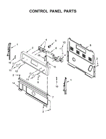 Control Panel Parts parts for Whirlpool Range YWFC310S0EW2 from AppliancePartsPros.com
