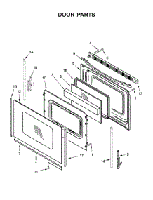 Door Parts parts for Whirlpool Range YWFC310S0EW2 from AppliancePartsPros.com