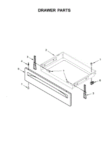 Drawer Parts parts for Whirlpool Range YWFC310S0EW2 from AppliancePartsPros.com