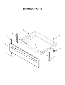 Drawer Parts parts for Whirlpool Range YWFC150M0EW2 from AppliancePartsPros.com