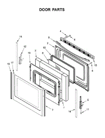 Door Parts parts for Whirlpool Range YWFC310S0ES2 from AppliancePartsPros.com
