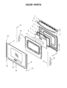Door Parts parts for Whirlpool Range WFG550S0HW1 from AppliancePartsPros.com