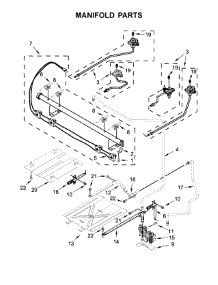 Manifold Parts parts for Whirlpool Range WFG510S0HW0 from AppliancePartsPros.com