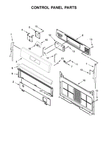 Control Panel Parts parts for Whirlpool Range WFG510S0HW0 from AppliancePartsPros.com