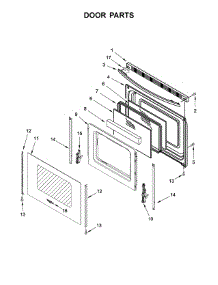 Door Parts parts for Whirlpool Range WFG510S0HS0 from AppliancePartsPros.com