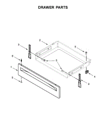 Drawer Parts parts for Whirlpool Range WFE510S0HB0 from AppliancePartsPros.com