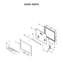 Door Parts parts for Whirlpool Range WFE770H0FZ2 from AppliancePartsPros.com