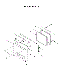 Door Parts parts for Whirlpool Range WEE750H0HZ0 from AppliancePartsPros.com