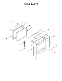 Door Parts parts for Whirlpool Range WEE750H0HZ1 from AppliancePartsPros.com