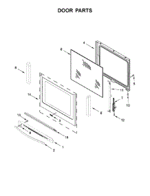 Door Parts parts for Whirlpool Range WEE745H0FS2 from AppliancePartsPros.com