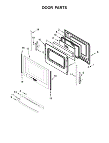 Door Parts parts for Whirlpool Range YWEE510S0FV1 from AppliancePartsPros.com
