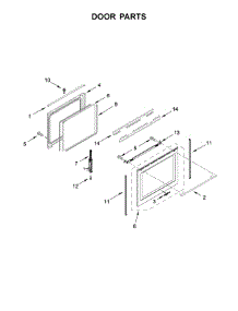 Door Parts parts for Whirlpool Range YWEEA25H0HN0 from AppliancePartsPros.com