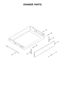 Drawer Parts parts for Whirlpool Range YWEEA25H0HN0 from AppliancePartsPros.com