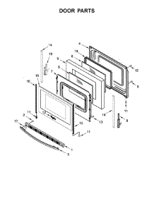 Door Parts parts for Whirlpool Range WFE510S0HS0 from AppliancePartsPros.com