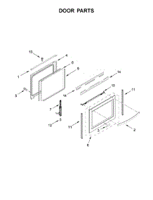 Door Parts parts for Whirlpool Range YWEE750H0HV0 from AppliancePartsPros.com