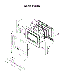 Door Parts parts for Whirlpool Range WEE510SAGW0 from AppliancePartsPros.com