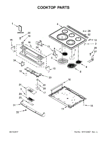 Cooktop Parts parts for Whirlpool Range WEE745H0FH1 from AppliancePartsPros.com