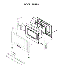 Door Parts parts for Whirlpool Range WEE510S0FV1 from AppliancePartsPros.com
