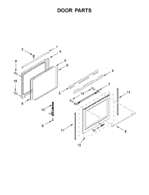 Door Parts parts for Whirlpool Range WEGA25H0HZ0 from AppliancePartsPros.com