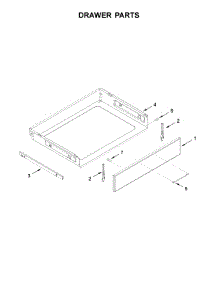 Drawer Parts parts for Whirlpool Range WEGA25H0HZ0 from AppliancePartsPros.com