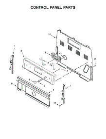 Control Panel Parts parts for Whirlpool Range YWFE521S0HW0 from AppliancePartsPros.com