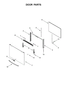 Door Parts parts for Whirlpool Range WFG505M0BB1 from AppliancePartsPros.com