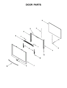 Door Parts parts for Whirlpool Range WFG505M0BS1 from AppliancePartsPros.com