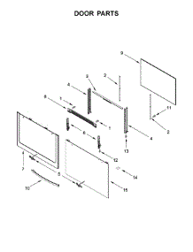 Door Parts parts for Whirlpool Range WFG505M0BS2 from AppliancePartsPros.com