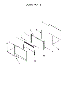 Door Parts parts for Whirlpool Range WFG505M0BS3 from AppliancePartsPros.com
