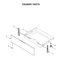 Drawer Parts parts for Whirlpool Range WFG550S0HZ0 from AppliancePartsPros.com