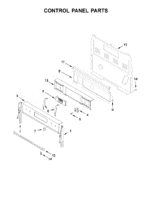 Control Panel Parts parts for Whirlpool Range YWFE550S0HV0 from AppliancePartsPros.com