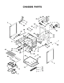 Chassis Parts parts for Whirlpool Range YWFE550S0HV0 from AppliancePartsPros.com