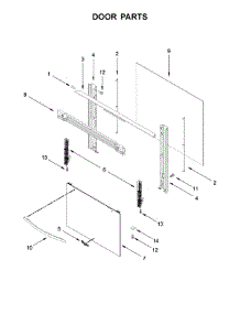 Door Parts parts for Whirlpool Range WFG320M0BW1 from AppliancePartsPros.com