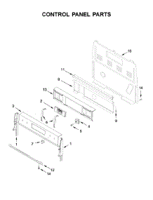 Control Panel Parts parts for Whirlpool Range YWFE550S0HZ0 from AppliancePartsPros.com