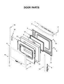 Door Parts parts for Whirlpool Range YWFE550S0HZ0 from AppliancePartsPros.com