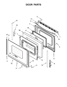 Door Parts parts for Whirlpool Range WFE550S0HW0 from AppliancePartsPros.com