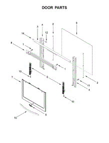 Door Parts parts for Whirlpool Range WFG320M0BS3 from AppliancePartsPros.com