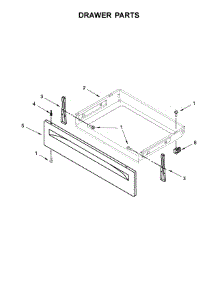 Drawer Parts parts for Whirlpool Range YWFE550S0HB0 from AppliancePartsPros.com