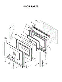 Door Parts parts for Whirlpool Range YWFE510S0HS0 from AppliancePartsPros.com