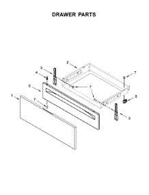 Drawer Parts parts for Whirlpool Range YWFE510S0HW0 from AppliancePartsPros.com