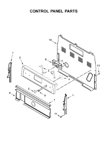 Control Panel Parts parts for Whirlpool Range YWFE510S0HW0 from AppliancePartsPros.com