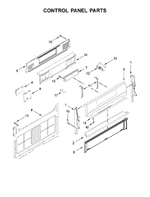 Control Panel Parts parts for Whirlpool Range WFG775H0HB0 from AppliancePartsPros.com