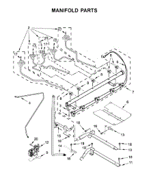 Manifold Parts parts for Whirlpool Range WFG775H0HB0 from AppliancePartsPros.com