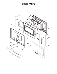 Door Parts parts for Whirlpool Range WEE510S0FW1 from AppliancePartsPros.com
