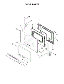 Door Parts parts for Whirlpool Range WFE505W0HB0 from AppliancePartsPros.com