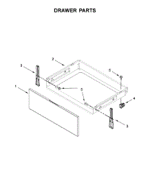 Drawer Parts parts for Whirlpool Range WFE505W0HZ0 from AppliancePartsPros.com