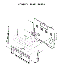 Control Panel Parts parts for Whirlpool Range WFE505W0HS0 from AppliancePartsPros.com