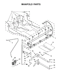 Manifold Parts parts for Whirlpool Range WFG775H0HZ0 from AppliancePartsPros.com