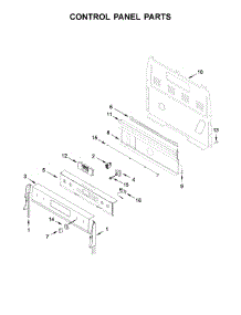 Control Panel Parts parts for Whirlpool Range YWFE975H0HV0 from AppliancePartsPros.com